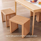 APRTAT Small Bamboo Dining Bench, 17inch Farmhouse Decor Indoor Kitchen Table - Image 2