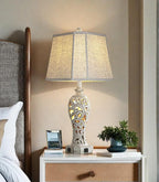 25'' Farmhouse Table Lamp for Living Room Bedroom, 2 USB Ports Vintage Rustic - Image 9