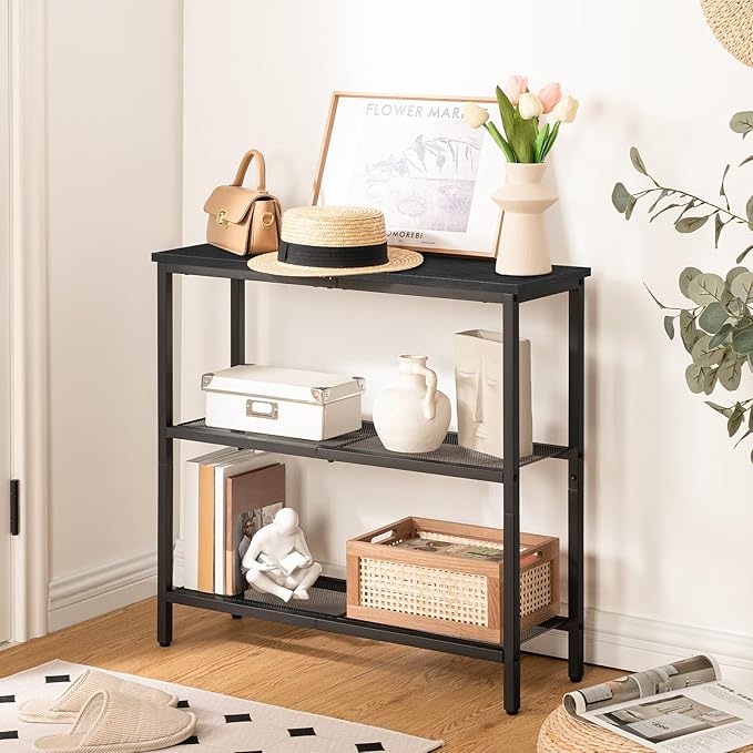 HOOBRO 29.5" Narrow Console Table, 3 Tier Entryway Table - Image 2