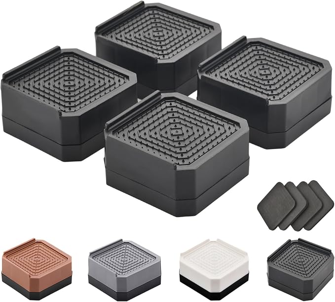 EclatBain Bed Risers Furniture Risers Heavy-Duty Rectangular Adjustable Block by Unknown