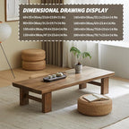 Japanese Floor Table, Vintage Tea Table Low Table, Rectangular Style Tatami - Image 7