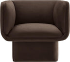 Modway Tate Performance Velvet Accent Chair in Chocolate Brown - Image 8