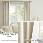 80 Inch Wide Patio Sliding Door Curtain 108 inches Long, Silky Panel Privacy - Image 6