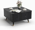 JOINICE Black Lift Top Coffee Table - Image 9