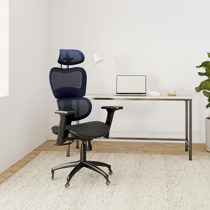 Nouhaus Ergo3D Ergonomic Office Chair Lumbar Support Mesh Office Chair - Image 2