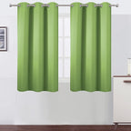 Light Green Blackout Curtains 38 x 54 Inch Length/Set of 2 Curtain by Lemomo