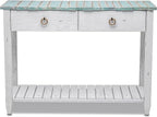 Sea Winds Trading Picket Fence Console Table Kiln-Dried Solid Mindi Wood - Image 4