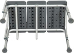 Flash Furniture HERCULES Series 300 Lb. Capacity Adjustable Gray Bath & Shower - Image 14