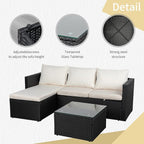 JAMFLY 3-Piece Outdoor Sectional Sofa Set - Image 4