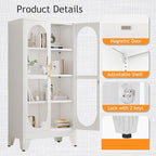 PAOFIN 61" H Locking Display Cabinet - Image 4