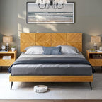 Bme Rhombus King Bed Frame – Solid Rubber Wood by Bme