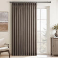 Topfinel 102 Inch Curtains 1 Panels Set, One Packs Pinch Pleat Back Tab Linen by Topfinel