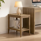 SICOTAS Rattan Night Stand Bedside Table - Image 3