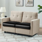 Fuloon Faux Leather Couch Cushion Slipcover, Waterproof Stretch Covers - Image 2