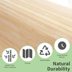 Art3d 48 x 96 Inch Natural Bamboo Wall Panel - Image 8