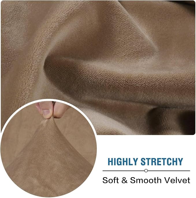 H.VERSAILTEX Velvet Stretch Individual Chaise Cover Sectional Couch Covers - Image 5