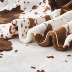 Edenleaf Cow Print Blanket 60"x80", Ultra Soft Flannel Cow Throw Blanket - Image 4
