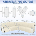 Arfntevss Recliner Sectional Couch Covers 1OO% Waterproof L Shape Sofa Cover - Image 2