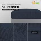 Easy-Going Stretch 1 Piece Loveseat Couch Cushion Cover - Image 3