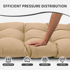 3 Pcs Wicker Chair Cushions Patio Loveseat Chaise Cushion Set - Image 4