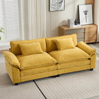 Oprisen 86" Modular Sectional Sofa, Comfy Cloud Couch Sectional Sofa, Chenille by Oprisen
