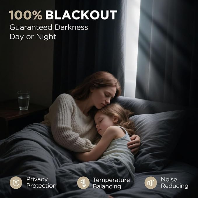 Joydeco Pleated Curtains for Living Room Bedroom, Linen Drapes 90 inch Length 2 - Image 6