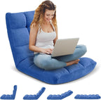 Folding Floor Gaming Chair 14-Poistion Cushioned Adjustable Floor Lazy Sofa - Image 4