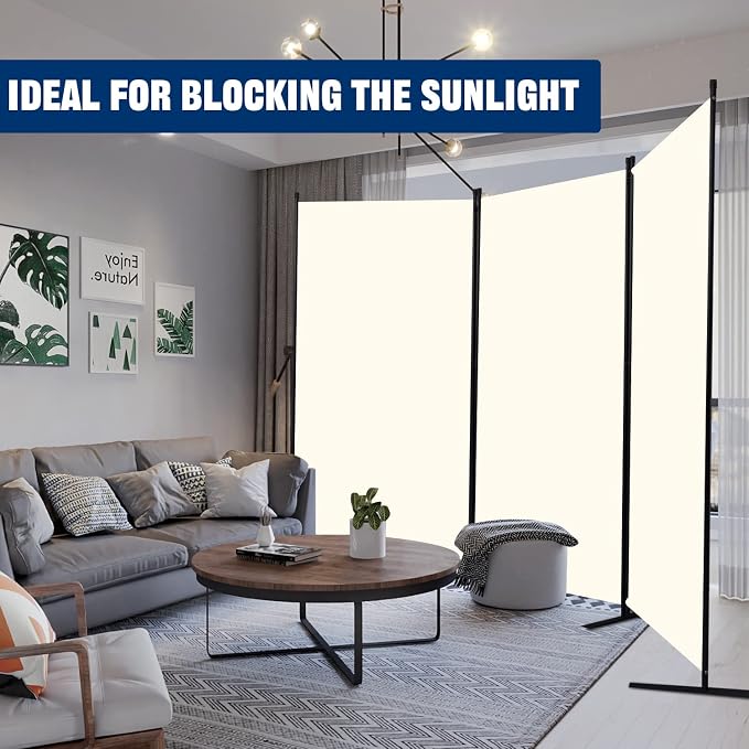 Room Divider 6FT Portable Room Dividers and Folding Privacy Screens, 3 Panel - Image 7