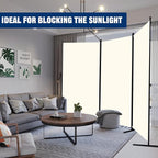 Room Divider 6FT Portable Room Dividers and Folding Privacy Screens, 3 Panel - Image 7