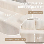 Hobestluk Modular Sectional Sofa Couches L-Shape Couch 3 Seat Modular Sofa - Image 5
