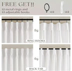 Beige White Pinch Pleat Semi Sheer Linen Curtain W70xL96 1 Panel | Light - Image 4