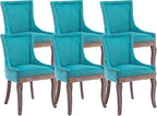 Modern Dining Chairs Set of 6, High Back Dining Chairs Side Chairs by MZDOO