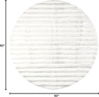 nuLOOM Kai Off White Striped Washable Area Rug, Off White - Image 2