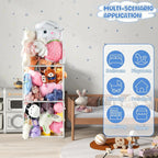 NomNest Stuffed Animal Storage Zoo, Large Metal Plushies Organizer, Heavy Duty - Image 7