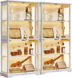 LELELINKY Farmhouse Display Cabinet Set of 2 by LELELINKY