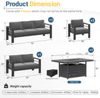 Solaste Aluminum Patio Furniture Set - Image 7