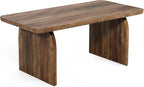 LITTLE TREE Farmhouse Coffee Table, 47 Inches Wooden Center Tables - Image 10