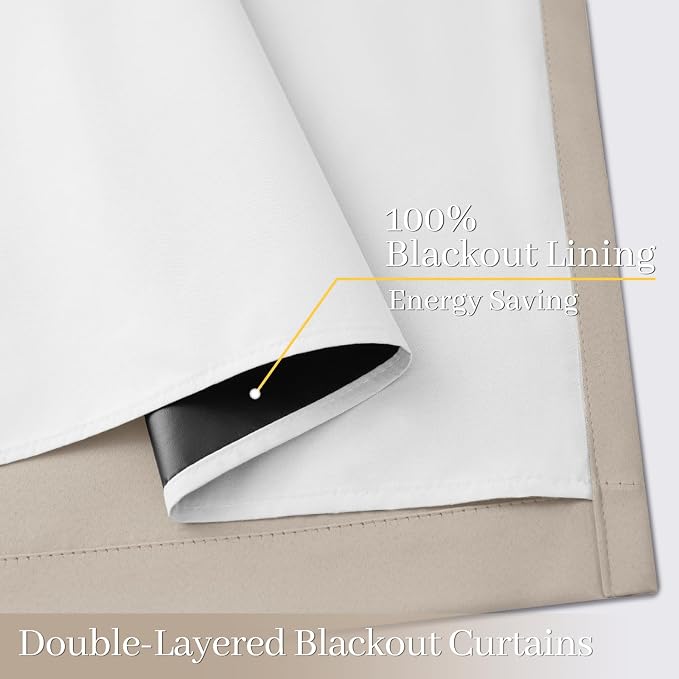 Yakamok Natural Blackout Curtains 84 Inches Long - Image 4