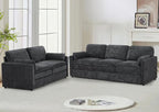 2 Pieces Chenille Sofa Set by LESOFAIR