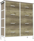 Sweetcrispy 8 Drawer Dresser for Bedroom Large Fabric Storage Tower Organizer by Sweetcrispy