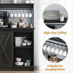 4ever2buy Farmhouse Coffee Bar Cabinet - Image 5