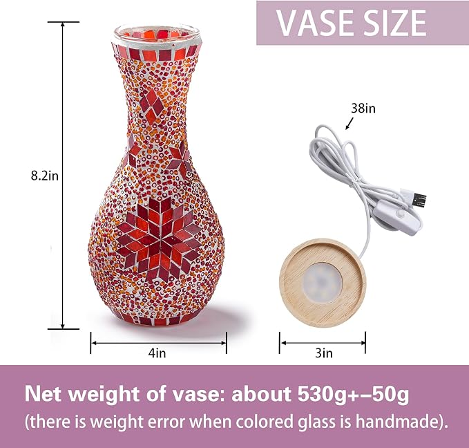 Turkish Mosaic Table Lamp for Living Room or Bedroom Decoration - Image 3
