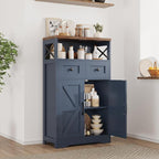 Befrases Farmhouse Blue Storage Cabinet - Image 3