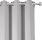 Blackout Curtains 42 x 95 inch/Light Grey Curtains Set of 2 Panels/Thermal - Image 7
