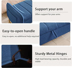 66'' King Size Storage Bench for Bedroom, Teddy Boucle End of Bed Benches for - Image 7