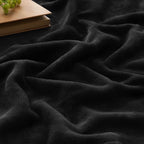 BEDELITE Fleece Blanket Soft Plush Twin Size Blanket Black 60"x80" | Ultra Soft - Image 3