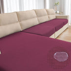 Water Repellent Couch Cushion Cover 3 Pieces Sofa Seat Cushion Covers, Stretch by TOPYUMH
