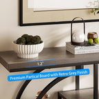 GiftGo Narrow Console Table for Entryway Industrial 4-Tier Sofa Table Behind - Image 4