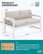 SERWALL HDPE Outdoor Loveseat - Image 5