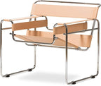 Baxton Studio Jericho Leather Mid-Century Modern Accent Chair by BaxtonStudio